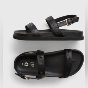 GAP - Two Strap Black Sandals